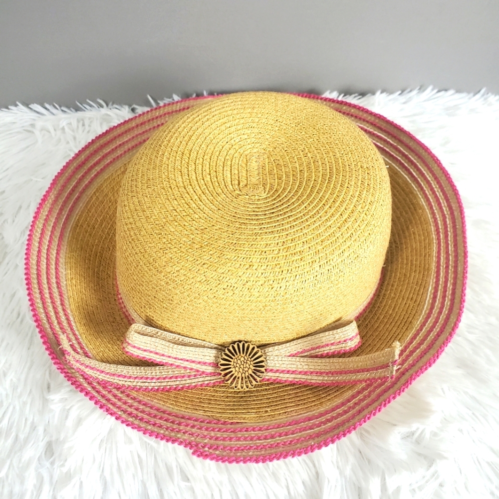 Caribbean Joe Straw Hat UPF 50+ Protection, One Size fits most